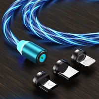 glow led lighting magnetic usb cable for xiaomi redmi 9s 7 7a go 5 plus 6 6a note 8t 8 5 9 pro 5a 4x 3s 4a mi a1 a2 lite 7a 8 8a