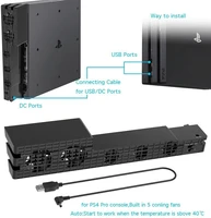 Base Fan Stand For Sony PS4 Pro Game Console Play Station Playstation Pro Cooling Support Cooler Accessories Holder Gaming