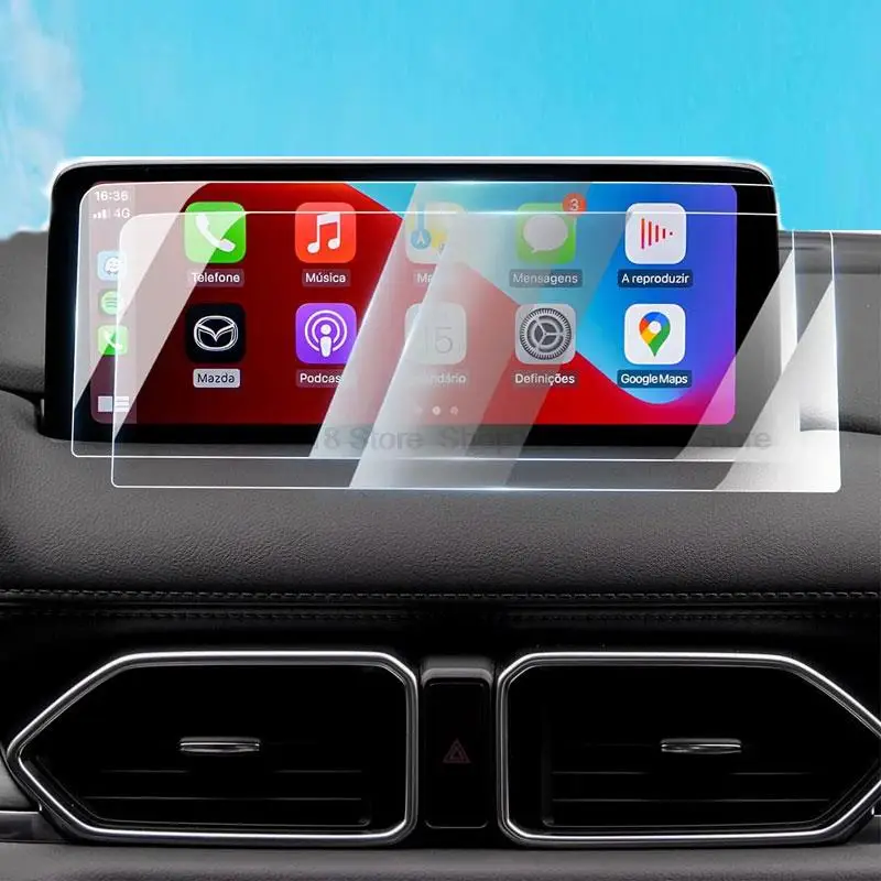 

Защитная пленка из закаленного стекла для сенсорного экрана для Mazda CX-5 cx5 2021 2022 2023 10,25 дюйма ЖК-дисплей GPS-навигация приспособление для защиты от царапин