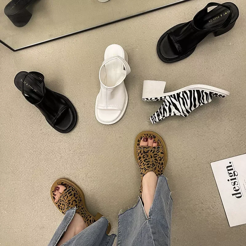 

Sexy Square Toe Slip on Clear Heel Transparent PVC Sandals Women High Heels Shoes L Female Fashion Zapatos De Mujer Tacon