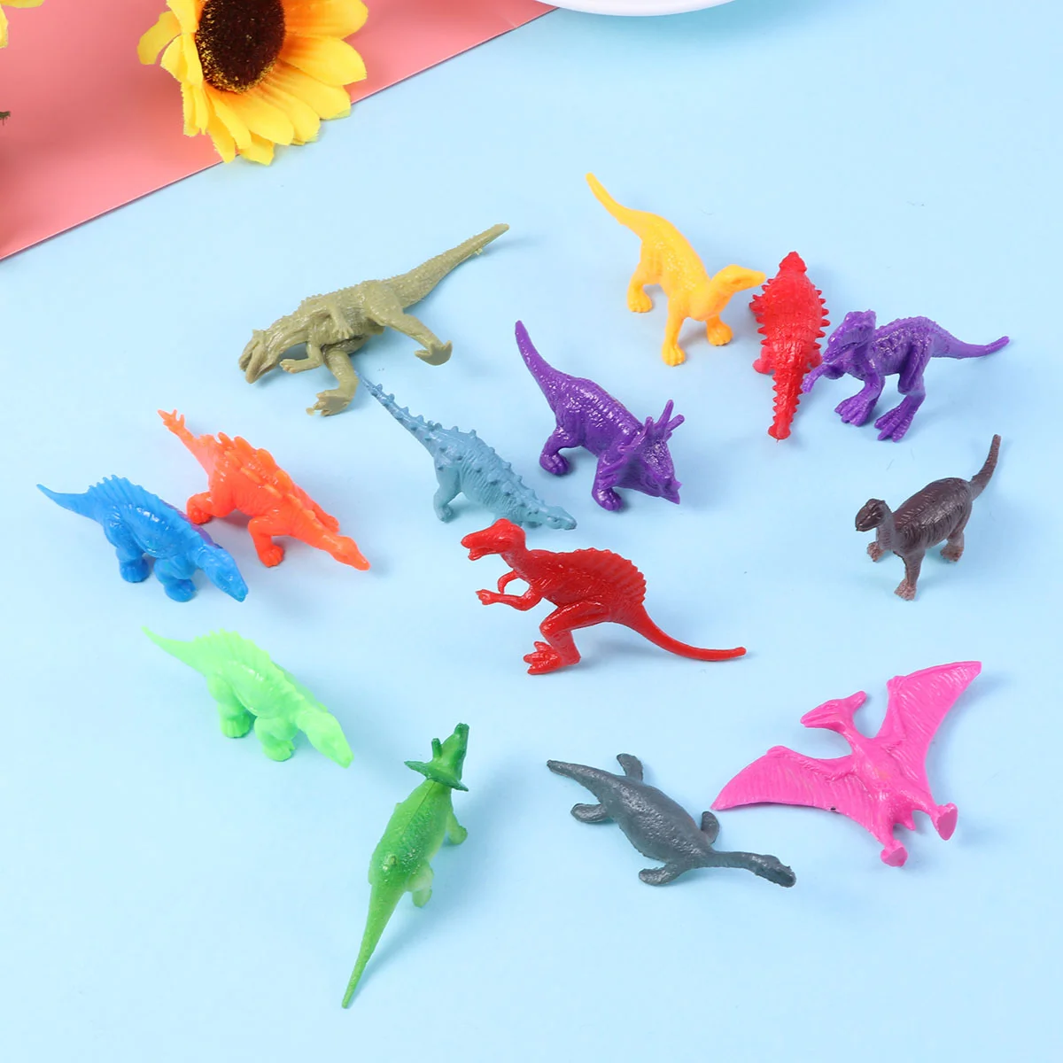 

100 Pcs Plastic Animal Model Cake Toy Mini Dinosaur Toys Child Kidcraft Playset