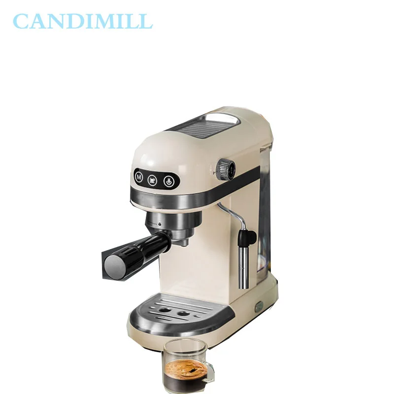 

Espresso Automatic Steam Milk Foaming American Coffee Household Retro Fancy Cappuccino Mini Coffee Machine