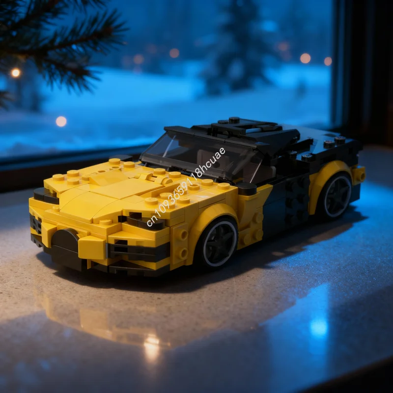 Фото 238 деталей MOC City Champions: Бесплатная модель BUGATTI Chiron, конструктор, игрушка для сборки, подарок на Рождество, креативная идея, развивающая игрушка №1