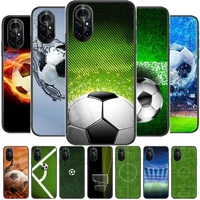 football soccer black clear phone case for huawei honor 20 10 9 8a 7 5t x pro lite 5g black etui coque hoesjes comic fash desi