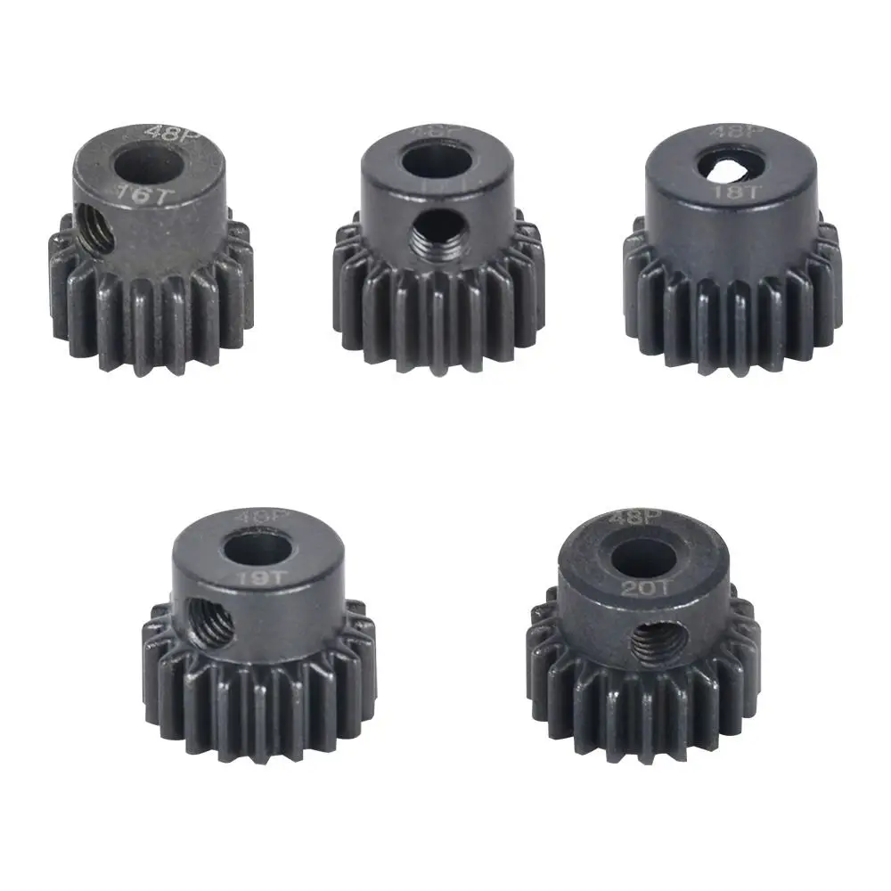 

2Pcs 48DP Motor Gear Black Pinion 3.175MM Gears Model Car Motor 16/17/18/19/20T Rc Toys Accessories