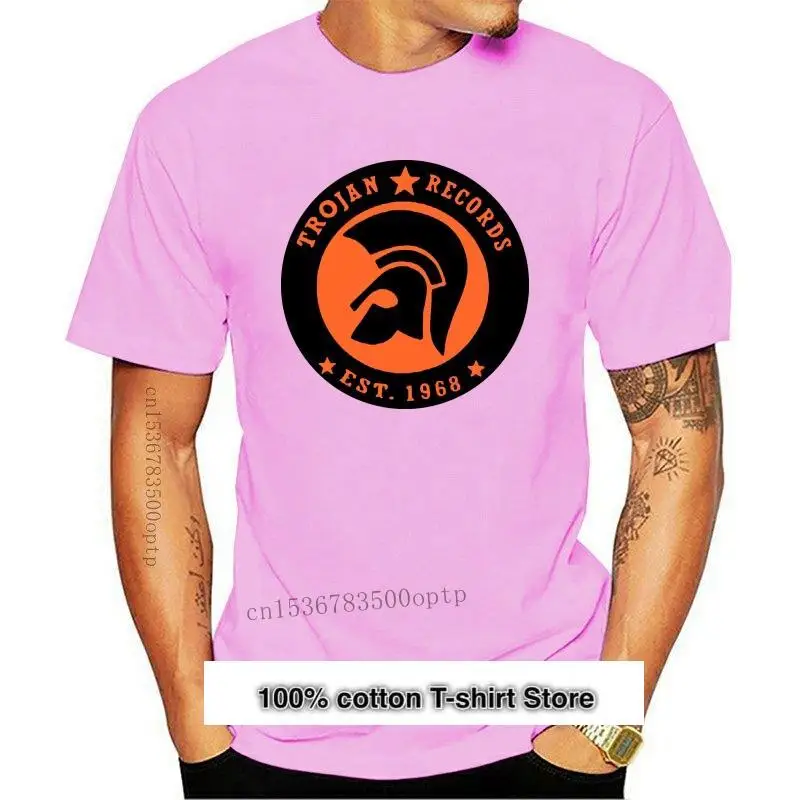 

Camiseta negra de los mejores troyanos RECORDS SKAD para hombre, camisa con logo de música, 2021