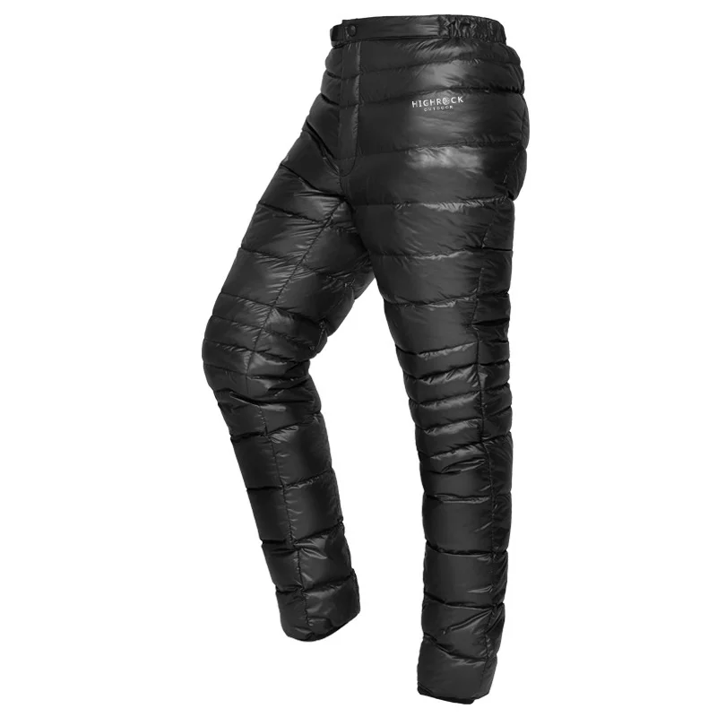Men's Thermal New Women Trendy Goose Down Pants Casual Outdoor 2023 Winter Elegant Slim Fit Hiking Padded Trousers 21Q5469