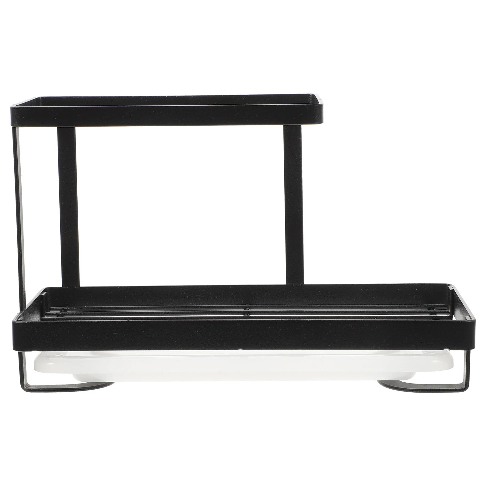 

Drain Rack 2 Tier Tray Sponge Drain Rack Dish Rack Sink Rack Sponges Double Drainer Dishcloth Countertop Sponge Holder