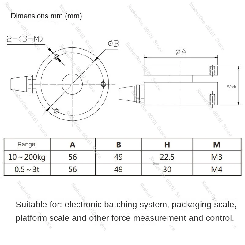 Плоский датчик силы плёночного типа JHHM-H1 платформа для взвешивания веса с