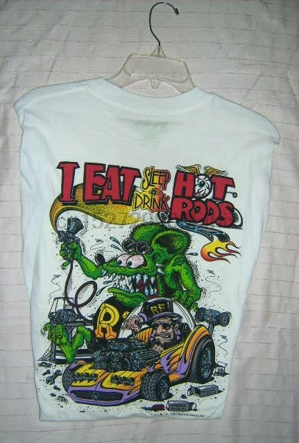 

Ed Big Daddy Roth Rat Fink Eat Drink Hotrods Tshirt