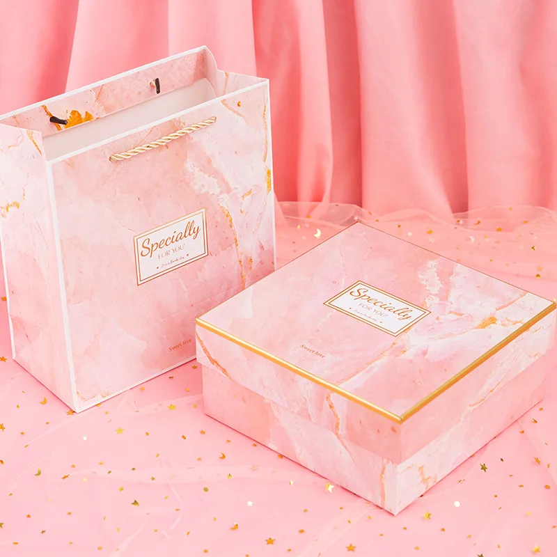 

Marble Gift Box Birthday Gift Packaging Gift Box Empty Box Large Wedding Candy Box Gifts