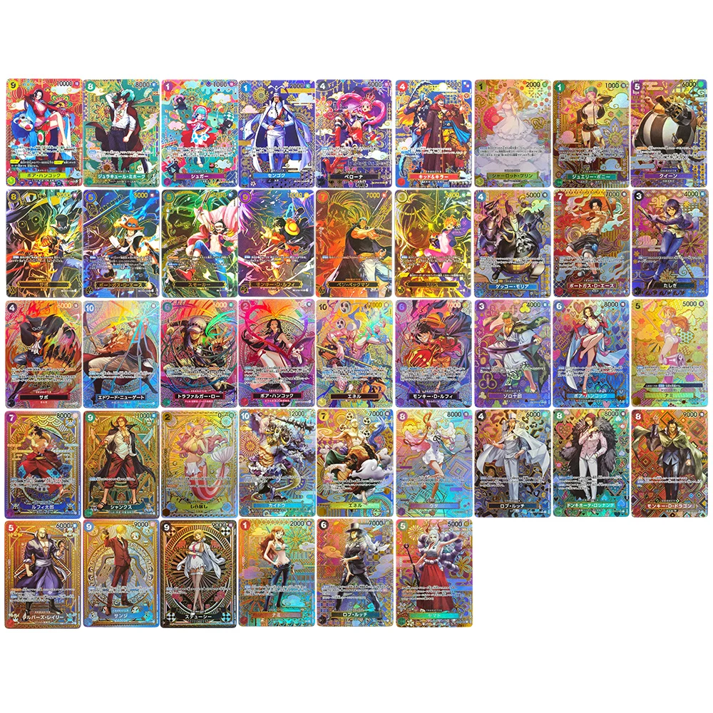 Фото Коллекционные игровые карточки Self Made Proxy One Piece: Луффи, Зоро, Нами, Хэнкок, Энел, Сабо, Эйс, Михоук, Ута №1