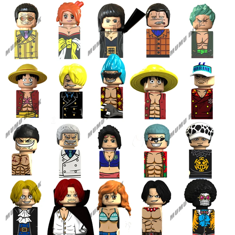 

XP036 KT1008 KT1013 аниме цельнокроеные блоки кирпичи Мини фигурки героев серии головок Обучающие Детские игрушки Подарки на день рождения