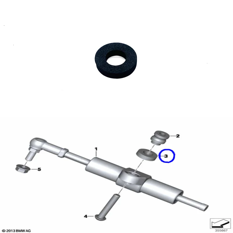 

2X демпфирующая подушка рулевого управления для BMW R1200GS/ADV/RT/R Rninet S1000RR/XR/R F900R/XR