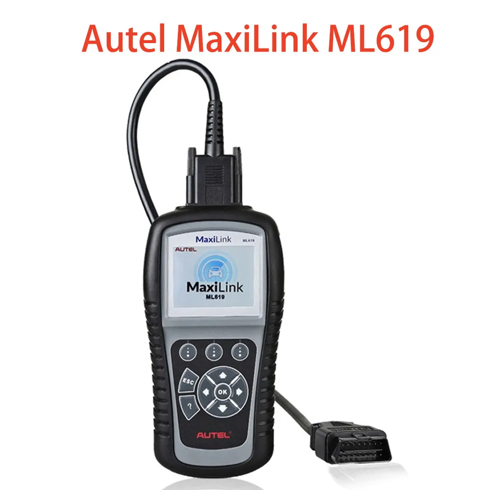 

Autel MaxiLink ML619 OBDII OBD2 считыватель кодов ABS SRS подушки безопасности инструменты для сканирования Автомобильный сканер автомобильный диагностич...