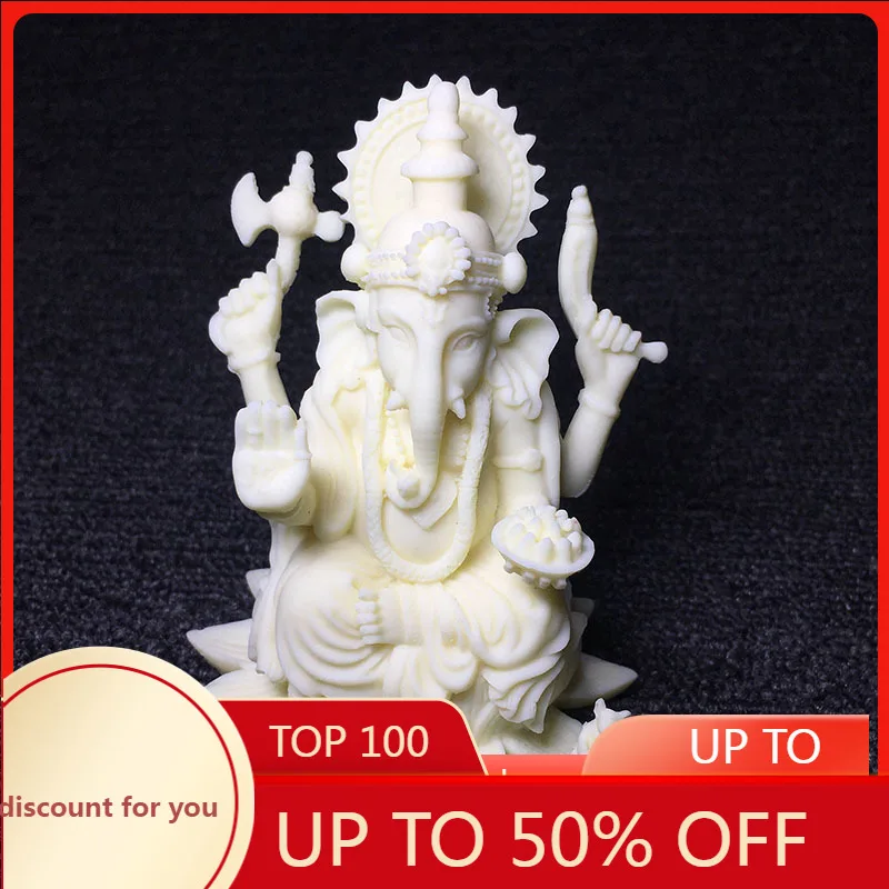

Ivory Nut Carved Guardian Elephant God Bodhi Seeds Home Crafts Decoration Gift Box home decoration accessories modern
