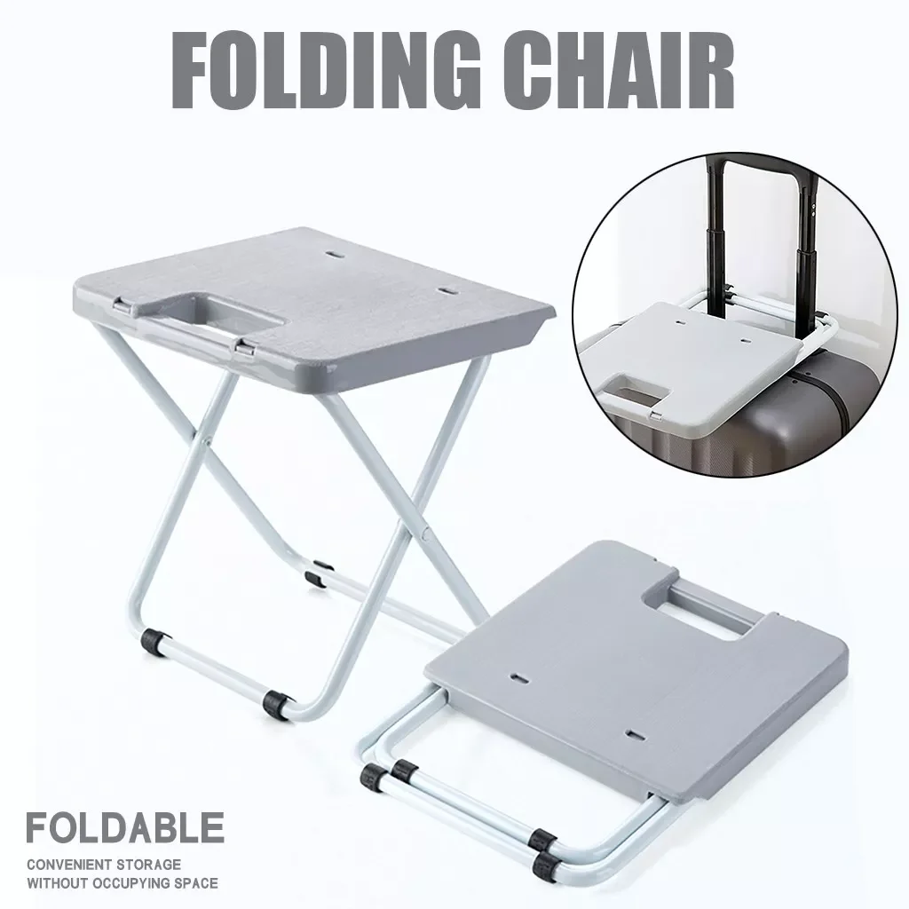 

Foldable Stool Seat Stool Bench Chair Household Folding Small Plastic Portable Foldable Chair Patio & Sofa Beds for Living R