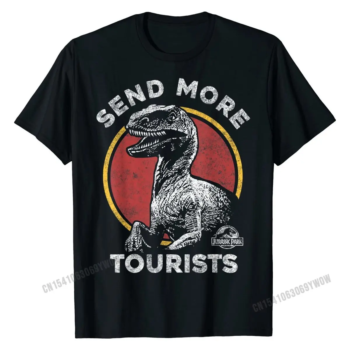 

Summer Jurassic Park Print Raptor Hip Hop T-Shirt Street Funny Fashion Dinosaur Short Sleeve Oversized Comfort Top 2022 New