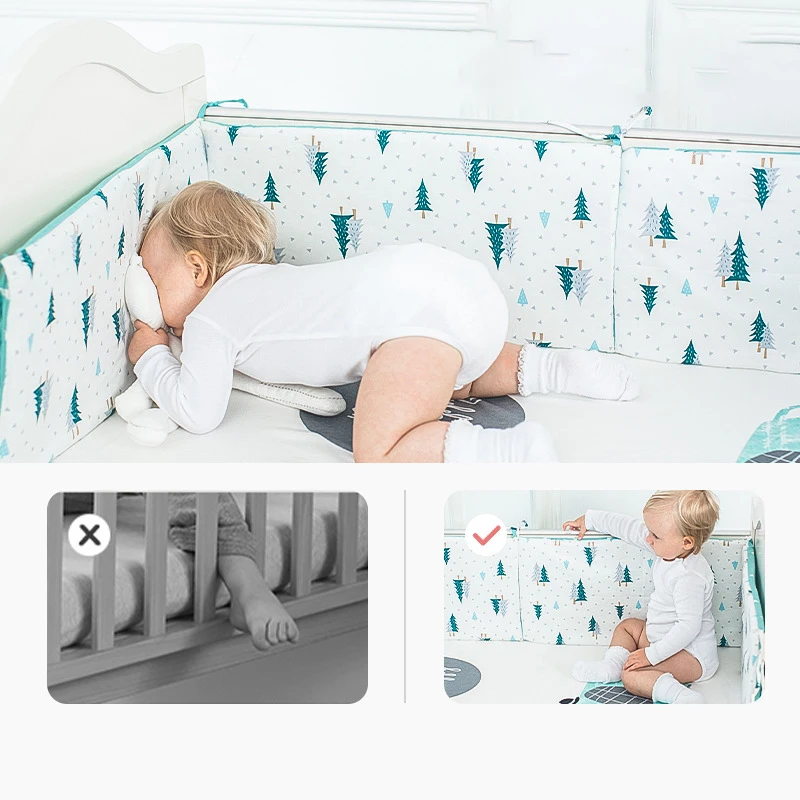 

Baby Bed Bumper Crib Around Cushion Bumpers cartoon lovely Guard fence cotton Safety Protection protector newborn toddler bed