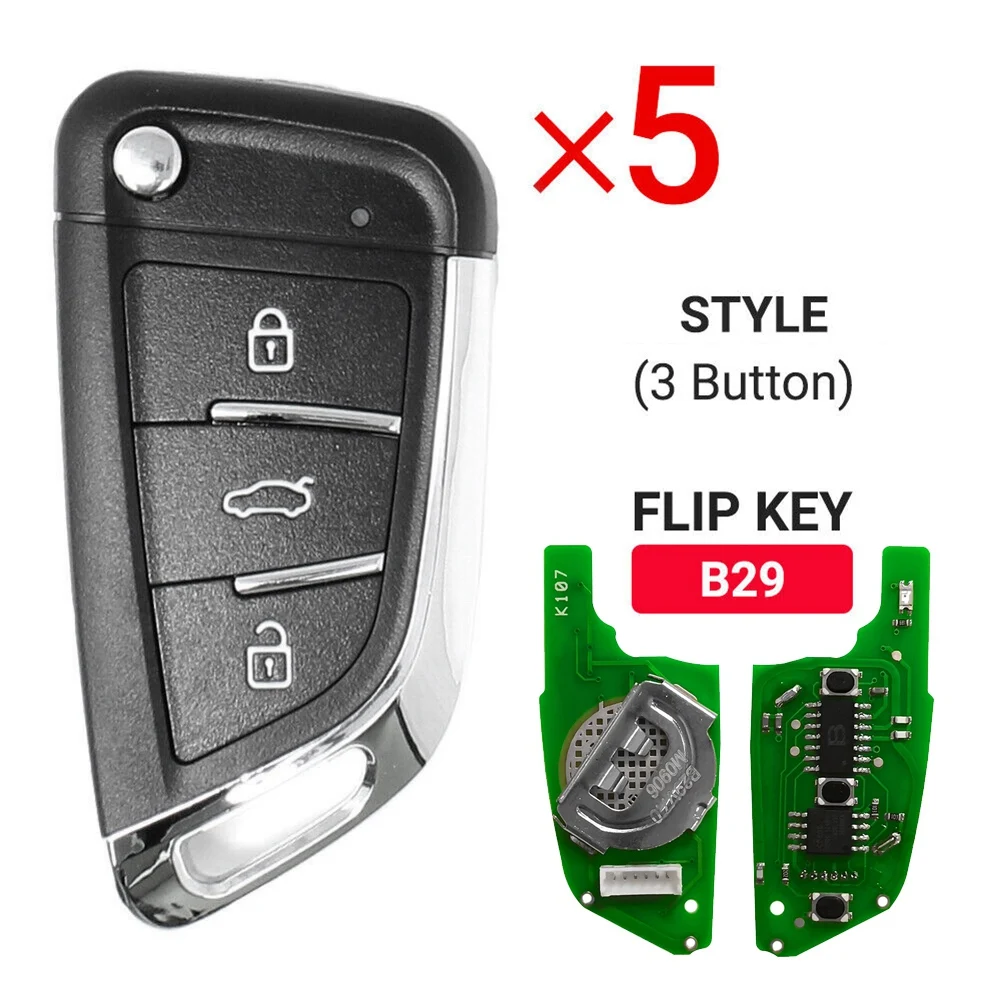 

5Pcs KEYDIY B29 3 Button B-Series KD Remote Control Car Key for KD200 KD900 KD900+ URG200 KD-X2 Mini KD for BMW Style