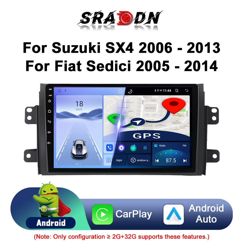 Для Suzuki SX4 2006 2007 2008 2009 2010 2011 2012 Автомобильный радиоприемник Android мультимедийный