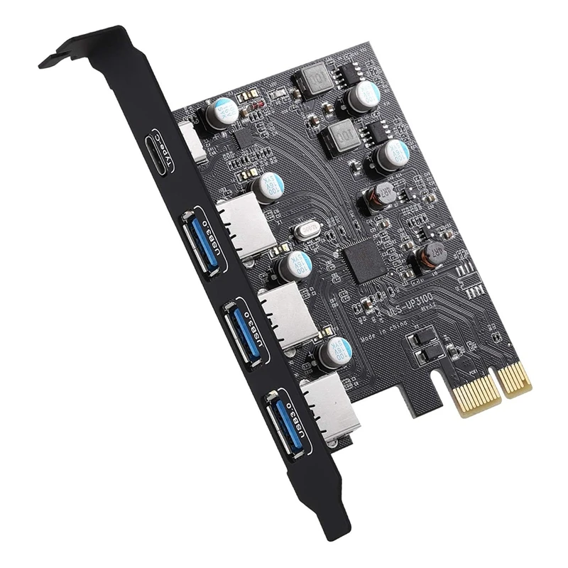 

Pcie USB 3.0 Card 5Gbps Super Speed PCI Express USB Expansion Cards For Window 7/8/10 And MAC OS 10.8.2 Above