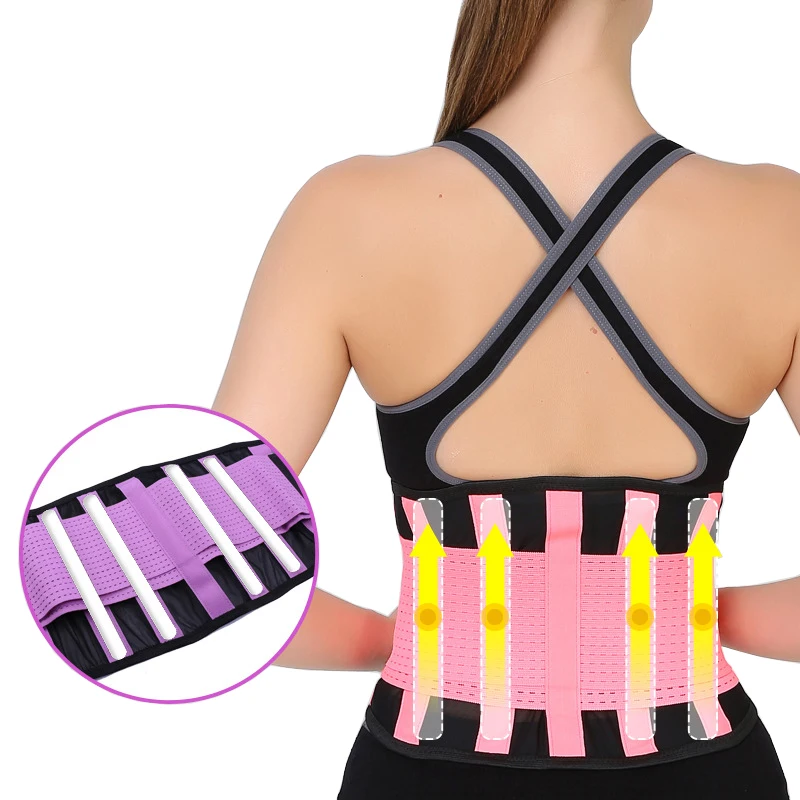 

Летняя дышащая сетчатая поддержка поясницы для бодибилдинга, Высокоэластичный медицинский Корректор осанки, пояс для спины, облегчение боли