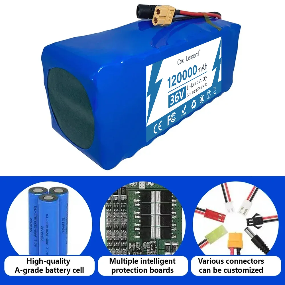 Аккумулятор литиевый высокой мощности 36 В 120000 мАч 10S 4P |