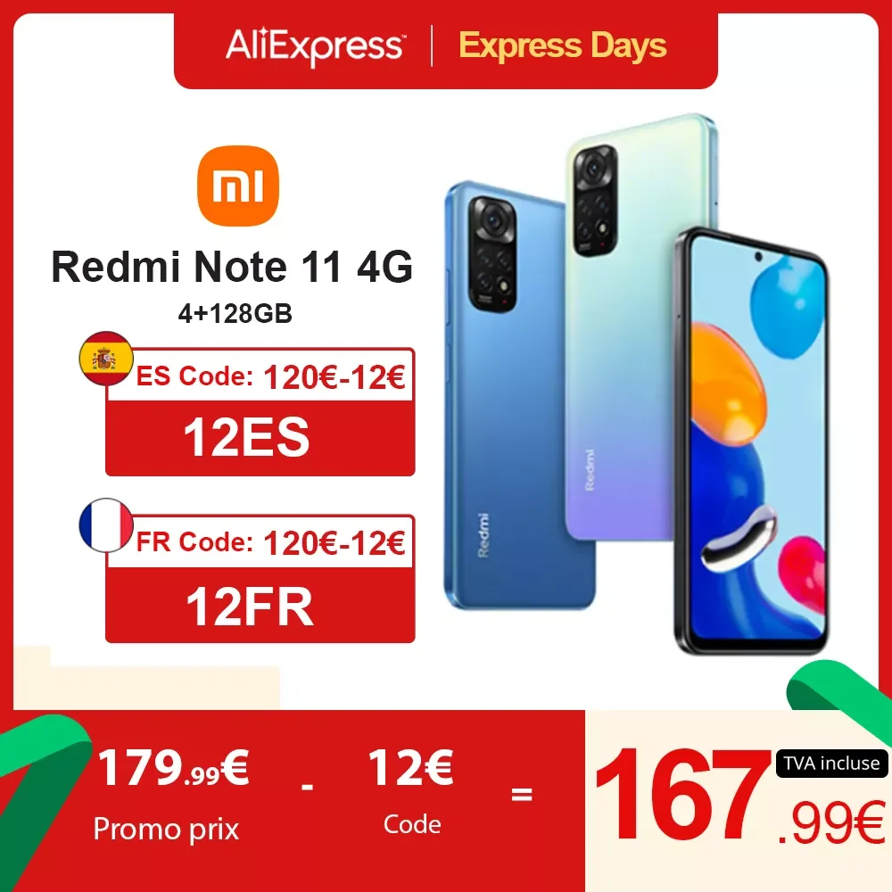 

NEW2023 Note 11 Smartphone NFC 6.43" 90Hz 33W Snapdragon 680 Octa-core Support Fast Charging