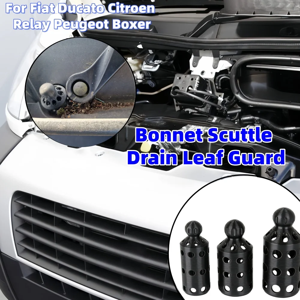 Фото Защитная решетка для дренажного отверстия капота RV Bonnet Scuttle для Fiat Ducato, Citroen Relay, Peugeot Boxer, аксессуары для защиты дренажной трубы капота №2