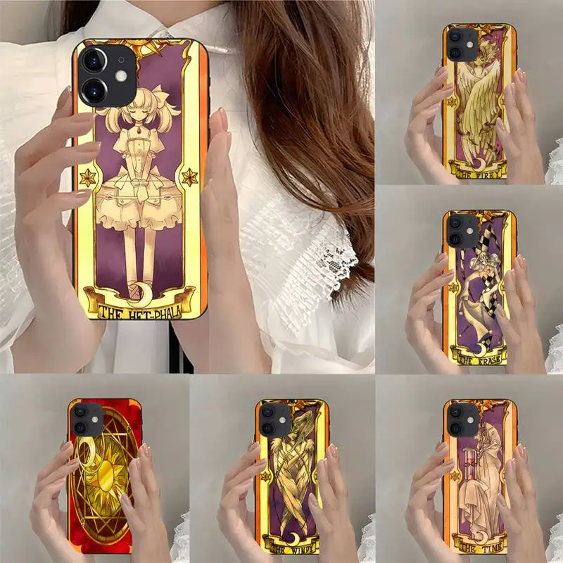 Card Captor Sakura Phone Case Fundas Shell For IPhone Mini Xs X Xr 6 6s 7 8 Plus 13 12 11 Pro Max SE2020 Trendy Cover