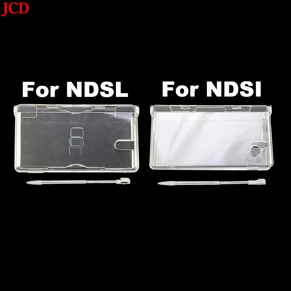 

JCD 1pcs Transparent Crystal Case Clear Hard Cover Shell For Nintend DSL NDS Lite NDSL for DSi NDSi Console & Touch Screen Pen