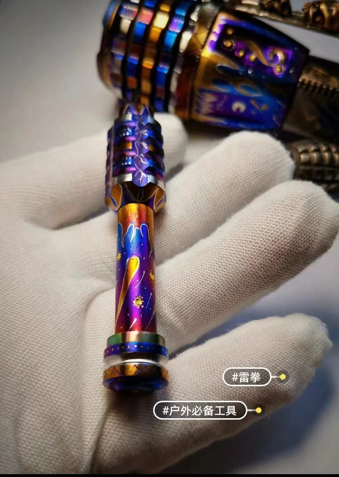 1 шт. 6 мм титановый сплав GYRO EDC антистрессовая отвертка цвет ручной работы с 2