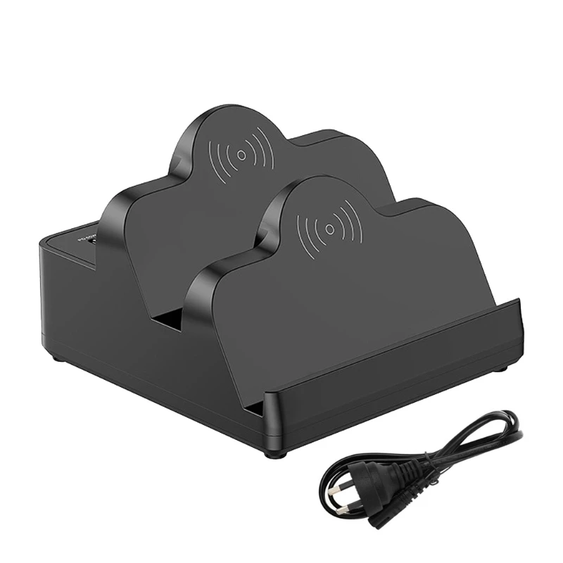 

80W USB Station w/Dual Induction Wireless Stand,6 Port