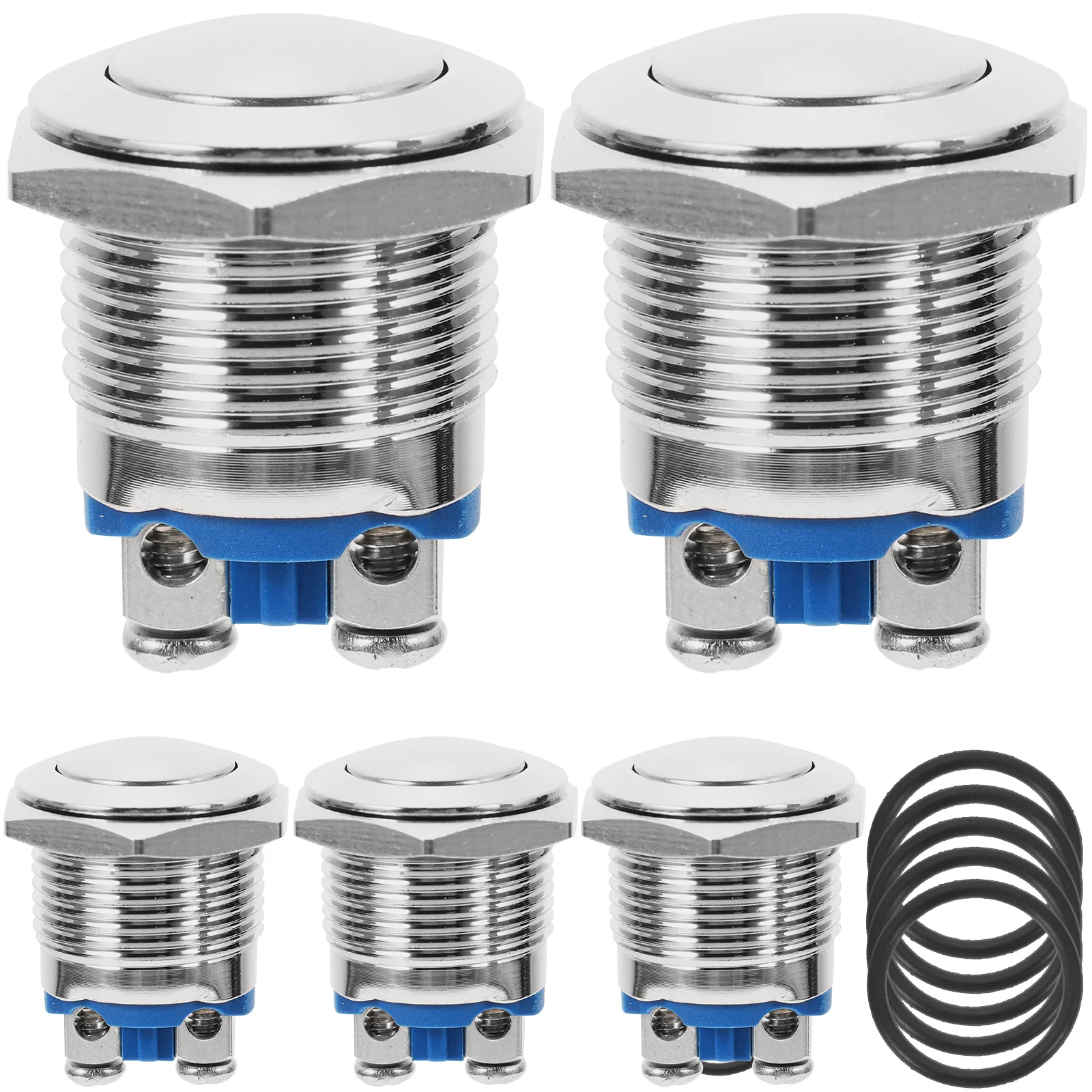 

5pcs Sturdy Momentary Switch Push Button Switch Push Button Switch With Light Push Button Push Start Button