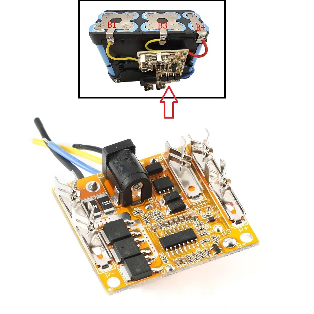 

5S Lithium Battery Protection Board HXMT-HX-5S Protection Circuit 18.5V 46*40mm Accessories For Electric Drill