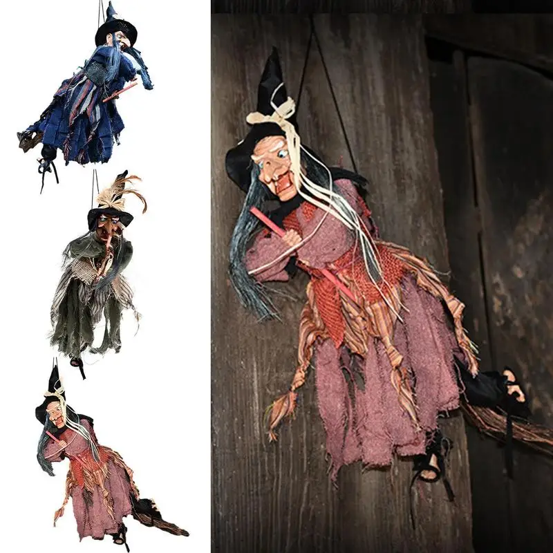

Outdoor Witch Props Ornaments Voice And Touch Control Screaming Witches With Light Scary Outdoor Garden Party Decorations