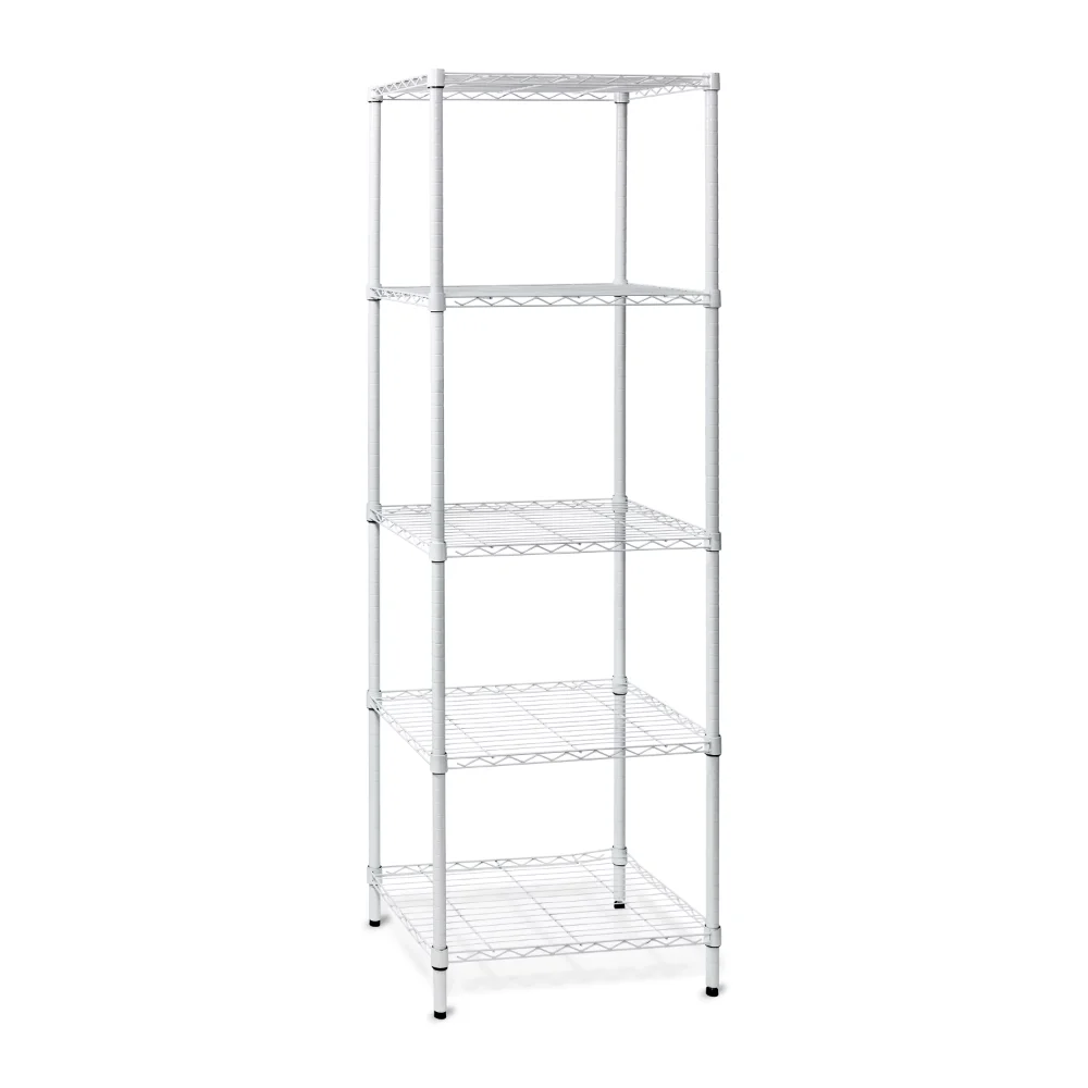 

Garage/Basement 5-Tier Heavy Duty Adjustable Storage Shelf With 250-lb Shelf Capacity, White