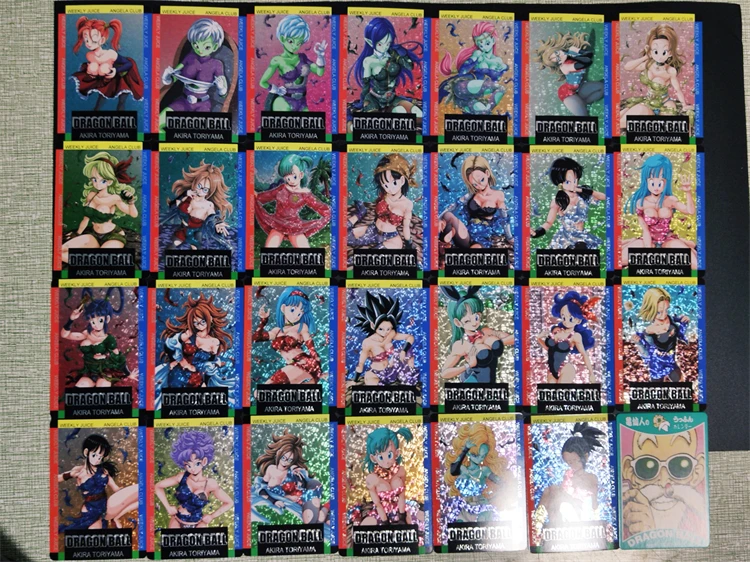 Флэш-карты Dragon Ball супер сексуальная красота Красочные флэш-карты Android 18 27