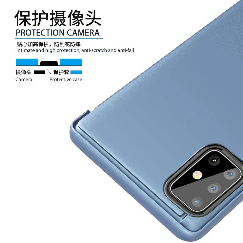 smart mirror flip phone case for huawei y6p y5p y7p y8p y9a p smart 2020 p40 lite e nova 7i 6se 7se pu leather protective cover free global shipping