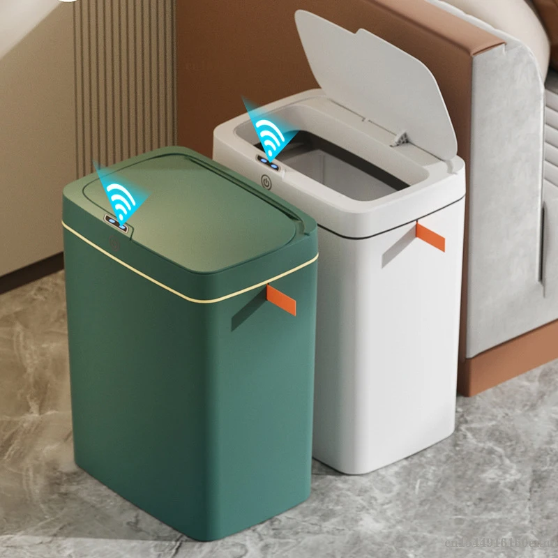 

Мусорная корзина для кухни, автоматическое мусорное ведро с узким датчиком, водонепроницаемое умное ведро для мусора, умная ванная комната