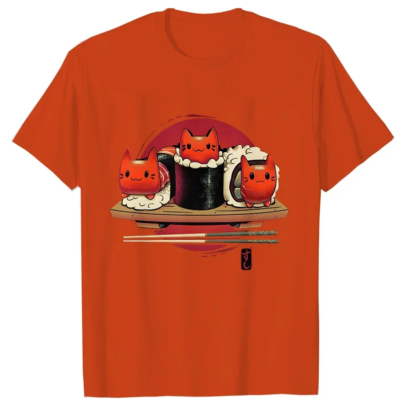 Meowshis милые суши кошки женская футболка футболки с коротким рукавом модные