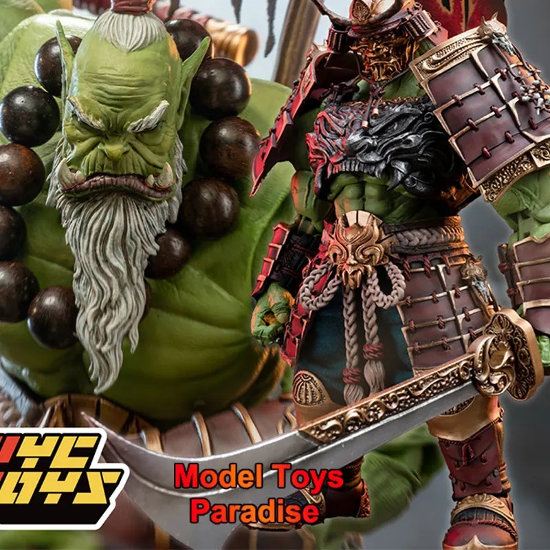 

TYCTOYS 1/10 19.8cm Scale Male Soldier Horde Orcs Green Armed Guard Orc Full Set Action Figure Body Collectible Hobbies Gifts