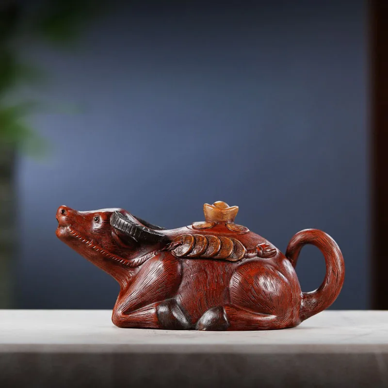 Антикварный чайник из фиолетовой глины Zisha 350 мл