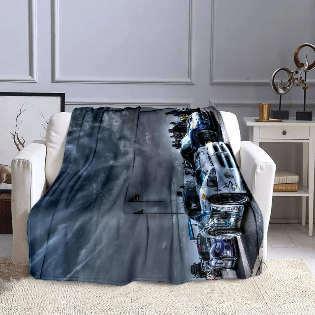 Одеяло D-Dodge детское мягкое удобное Фланелевое покрывало в стиле 3D для гоночного