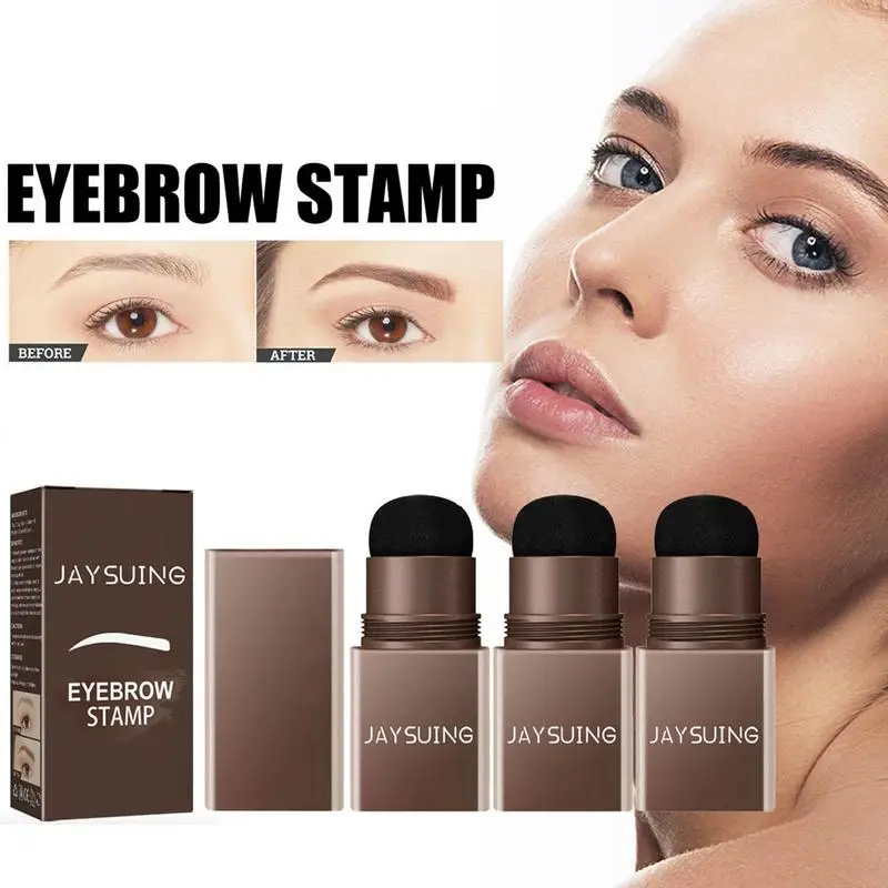 

Sdattor Eyebrow Stamp Kit Waterproof Eye Brow Stencil Stain-proof Eyebrow Makeup Shading Powder Pencil Stencil Cover