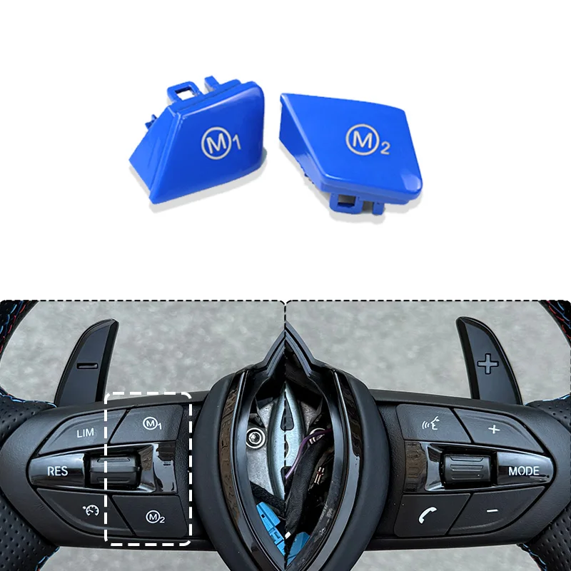 

Подходит для BMW M Sport, сменная крышка многофункциональной кнопки на руле, серия F20 F21 F22 F23 F30 F31 F32