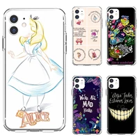 tpu cases cover for iphone 10 11 12 13 mini pro 4s 5s se 5c 6 6s 7 8 x xr xs plus max 2020 alice in wonderland anime