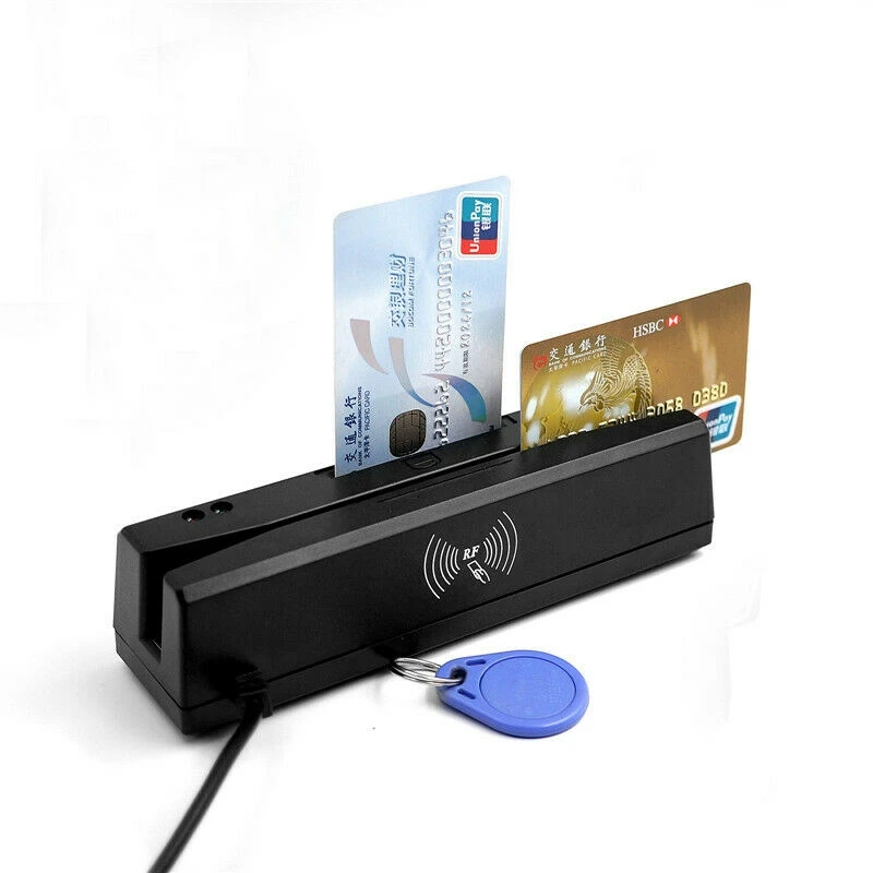 

For ZCS160 4 in 1 Magnetic Stripe Credit Card EMV IC Chip RFID PSAM Reader Writer Digital Memory Card Reader Multifunctional