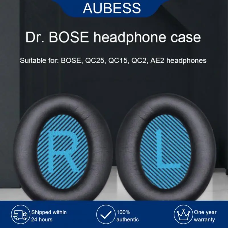 

Leather Ear Cushion Enhanced Sound Headphone Earpads Noise Cancelling For Qc15 Qc25 Qc35 Ae2 Headphones Part 1pair Earmuff